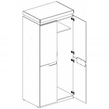 Шкаф Анрэкс 2DG TORINO