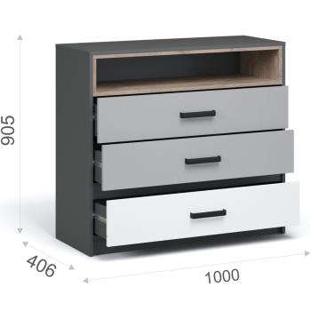 Комод Империал Квадро 100 3ящ
