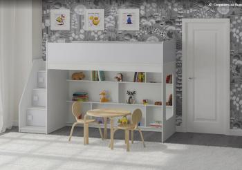 Белый/алюминий