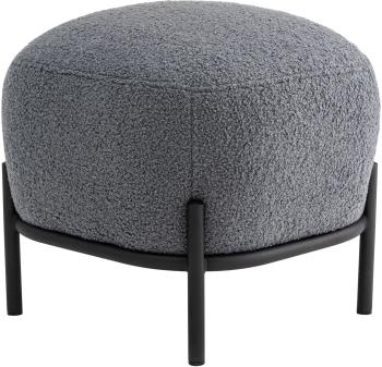 Букле Fluffy Темно-серый