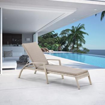 Шезлонг-лежак плетеный Афина A30C2-W85