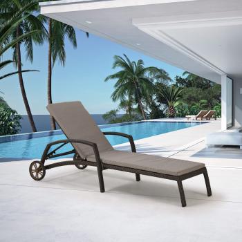 Шезлонг-лежак плетеный Афина A35A2-W53