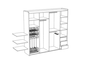 Шкаф ОГОГО Kristal двухдверный
