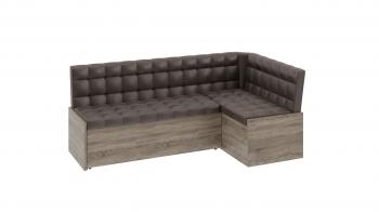 Дуб Сонома трюфель/Кожзам коричневый