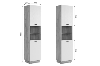 Шкаф комбинированный Мебельсон Моди