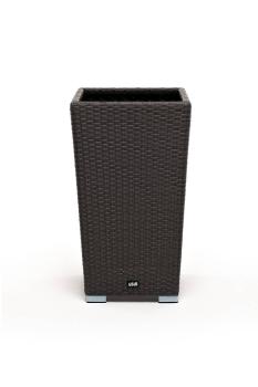 Кашпо для цветов плетеное из искусственного ротанга 4sis Капучино