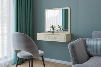 Комплект тумба подвесная с зеркалом Compass Ассоль плюс АС-69-ТН-30