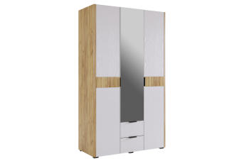 дуб крафт золотой/белое дерево