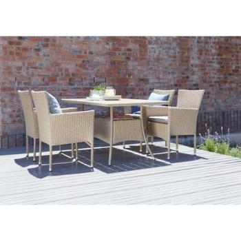 Комплект плетеной мебели Афина AM-196/T196 4Pcs (4+1)