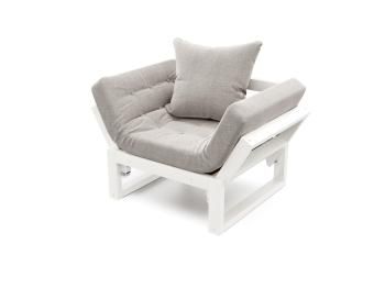 Белая эмаль/Серая рогожка