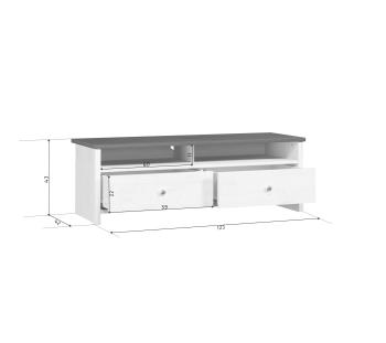 Тумба под телевизор БРВ Мебель ПОРТО РТВ RTV2S