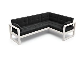 Белая эмаль/Черная рогожка