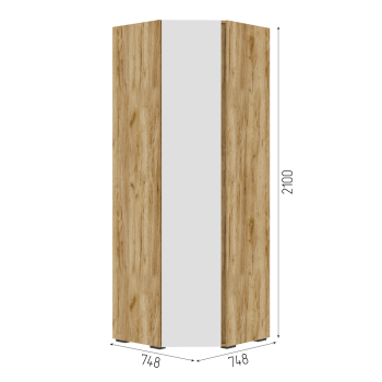 Белый/Дуб Крафт Золото