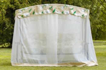 Качели садовые 3-х местные Мебельторг Турин Премиум FLOWER