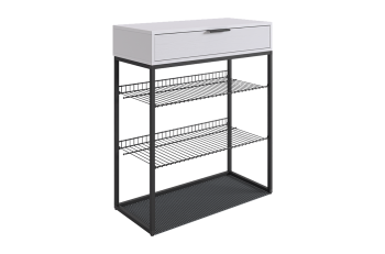 черный муар/белое дерево