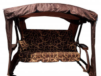 Каркас коричневый/Коричневый рис.золотая лента