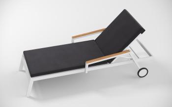 каркас белый / текстилен белый / подушка антрацит