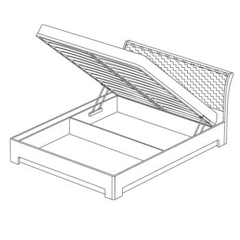 Кровать-3 с под.орт.основанием Кураж Парма Нео 1600