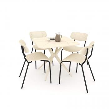 Бежевый/Черный муар