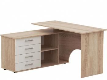 Дуб сонома/Белый