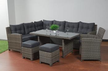 Серо-коричневое плетение, серые подушки