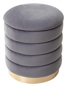 серый #27, велюр / золотой каркас