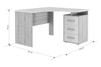 Стол компьютерный Мебельсон Лайт К4