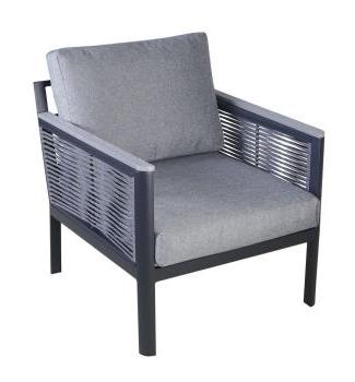 Каркас алюминий темно-серый, роуп серый, ткань серая