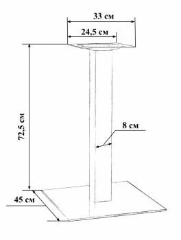 Подстолье обеденное Dobrin LMS-3002-2