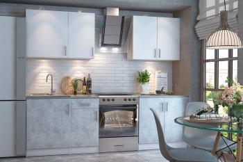 Белый/Бетон