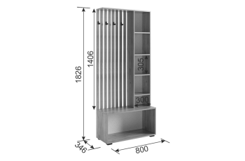 Прихожая Мебельсон Бери К3