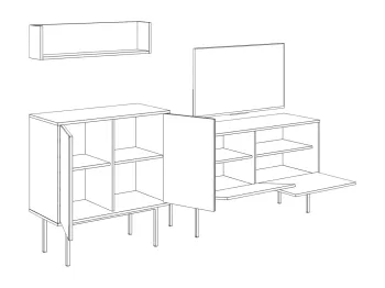 Композиция ОГОГО Boho 1 (ротанговый фасад)