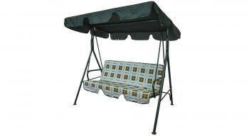 Каркас черный/Зеленый рис.клетка