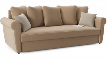 Диван прямой еврокнижка Гамбург 3 Бежевый (У)