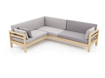 Сосна/Велюр светло-серый/темно-серый