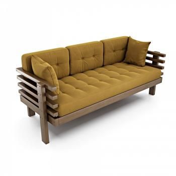 Орех/Горчичный велюр