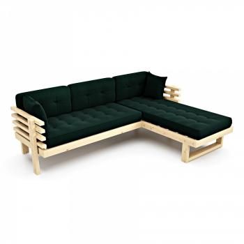 Сосна/Зеленый велюр