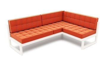 Беленый дуб/Велюр оранжевый