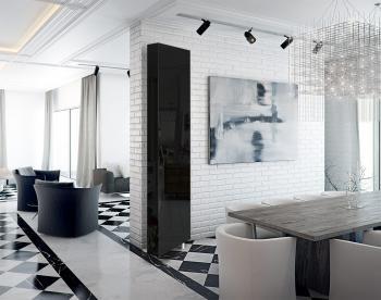 Поворотный стеклянный шкаф Shelf Drive SP Glossy