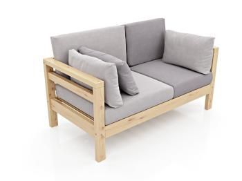 Сосна/Велюр светло-серый/темно-серый