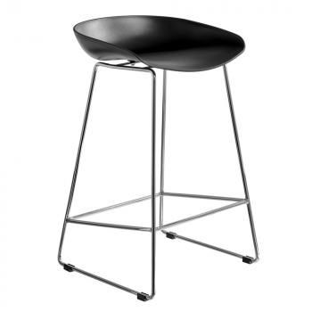 Черный/Хромированные ножки