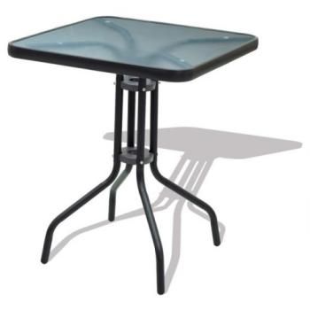 Каркас черный/Столешница прозрачная