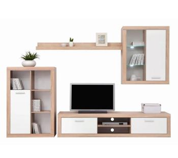 Дуб сонома/Белый