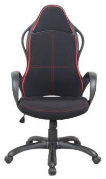 ткань, черное/вставки красные