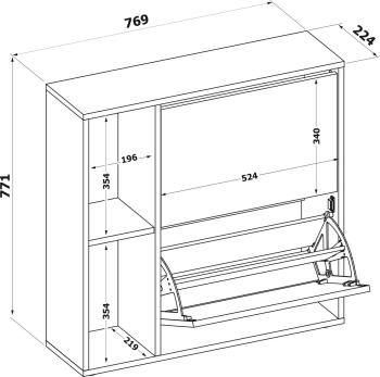 Тумба для обуви Сокол ТО-33