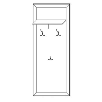 Вешалка Кураж Сиена 600