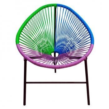 Каркас черный/Ротанг синий, фиолетовый, зеленый