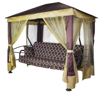 Каркас коричневый/Коричневый рис.горошек