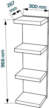Полка настенная Гуд Лакк Фора 100Е