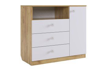 Дуб крафт золотой/Белый